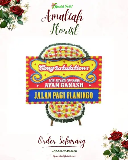 Sewa Papan Bunga Brudu